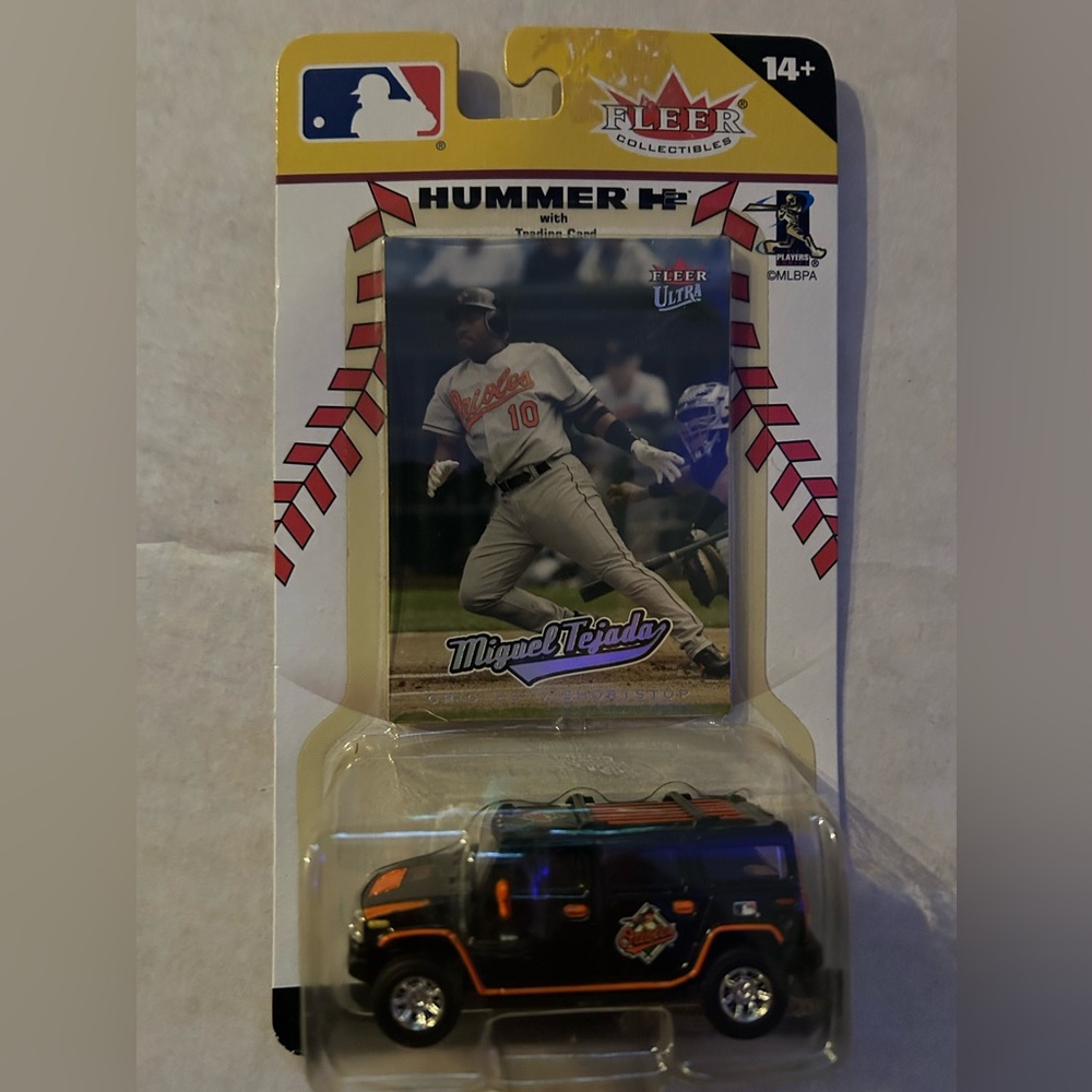 Baltimore Orioles Hummer H2 and Miquel Tajada Fleer Ultra card